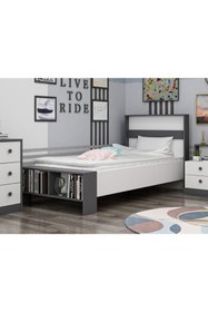 Resim İNARCH DİZAYN Life Genç Odası Takımı Beyaz - Antrasit 