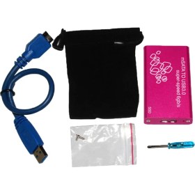 Resim Msata Usb3.0 SSD Sabit Disk Kutusu Harici Muhafaza Kılıfı Güç Kablosu ile 