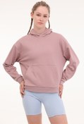 Resim W Essential Hoodie Sweat Gül Kurusu Kadın Sweatshirt Skechers