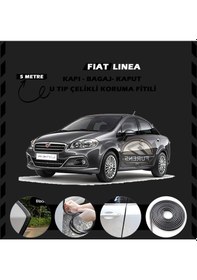 Resim Fiat Linea Oto Araç Kapı Koruma Fitili 5metre Parlak Siyah Renk 