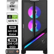 Resim Msı Mpg Infınıte X3 Aı Intel Core Ultra 7 265K 40GB 256GB SSD RTX4070TI/16GB Windows 11 Pro Masaüstü Bilgisayar & Per4 USB Bellek 2NUF701SEUP376 