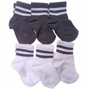 Resim Design Socks Design Unisex Çocuk Çizgili Patik Çorabı 6'lı 