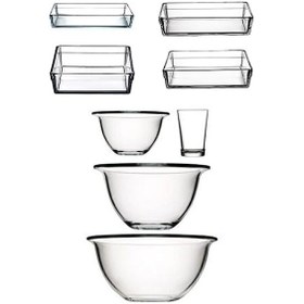 Resim Paşabahçe Arda Türkmen Premium Borcam Seti 8 Parça Cam 