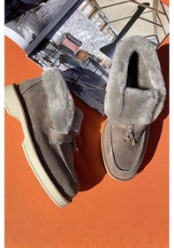 Resim Vizon Leather Kadın Bot & Bootie K02274320002 Vizon 