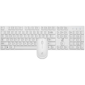 Resim Rogfer Zgb 8820 Candy Color Kablosuz Klavye + Mouse Seti Beyaz - Beyaz Optik 