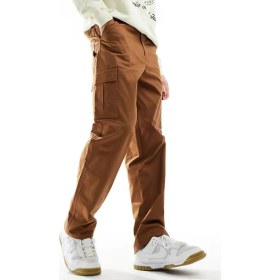 Resim Nike Club Chino Woven Trousers Canvas Cargo Pant Dokuma Canvas Kargo Cepli Pantalon Kahverengi 