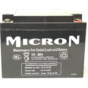 Resim Mıcron 12V 28A Kuru Bakımsız Akü 