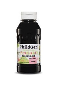 Resim ChildGen 350 ML Siyah Süper Yıkanabilir Parmak Boya 