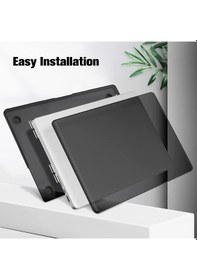 Resim Novstrap Apple Uyumlu MacBook Pro 16 İnç M3 A2991 İle Parlak Kılıf + Siyah Klavye Kılıfı + Film 