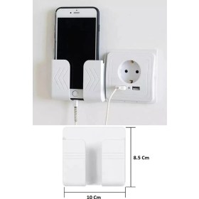 Resim Ozzy Store Yapıştırmalı Telefon Kumanda Tutucu Mobil Şarj Priz Askısı 