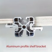 Resim Ağır Hizmet Alüminyum Profil Raf Braketi - Kolay Kurulum İçin Önceden Delinmiş Delikler, 20/30/40mm Alüminyum Profillerle Uyumlu - Raf, Dolap, Deniz Uygulamaları İçin İdeal - Ağır Yükler İçin Dayanıklı Yapı, Raf Desteği, Şık Tasarım, Güvenilir Donanım, Montaj Donanımı, Kendin Yap Tutkunları, Duvar Raf Braketi/konsol Braketi, Raf Desteği, Kare Raf/dolap İçin, Braketler 