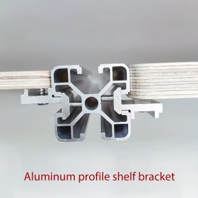 Resim Ağır Hizmet Alüminyum Profil Raf Braketi - Kolay Kurulum İçin Önceden Delinmiş Delikler, 20/30/40mm Alüminyum Profillerle Uyumlu - Raf, Dolap, Deniz Uygulamaları İçin İdeal - Ağır Yükler İçin Dayanıklı Yapı, Raf Desteği, Şık Tasarım, Güvenilir Donanım, Montaj Donanımı, Kendin Yap Tutkunları, Duvar Raf Braketi/konsol Braketi, Raf Desteği, Kare Raf/dolap İçin, Braketler 