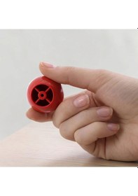 Resim 8 Adet Sert Plastik Düğme Yuvarlak Top Kırmızı Dolap Mobilya Mutfak Dolabı Çekmece Kulbu Kulpu Kulplar 