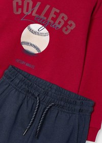 Resim Mayoral Erkek Çocuk Sweatshirt Eşofman Bordo - 5 Yaş 