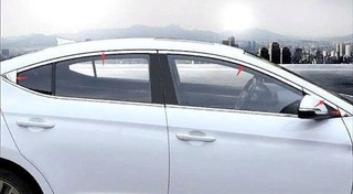 Resim Hyundai Elantra 2016-2018 Cam Çıtası Nikelaj 10 Parça 