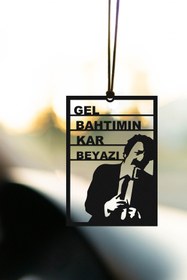 Resim Oyunzu Metal Araba Süsü Müslüm Gel Bahtımın Kar Beyazı Dikiz Aynası Süsü Hediyelik 