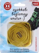 Resim Magic Locks Akılı Elastik Yassı Bağcık-Sarı Sarı 