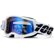 Resim Ccgloball Motosiklet Arazi Kum Önleyici Kask Gözlüğü Beyaz Çerçeve-mavi Film 