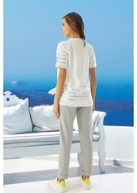 Resim Estee Line Kadın 2 Li Eşofman Takımı (537419109) Beyaz - Gri 