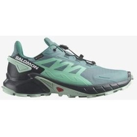 Resim Salomon Supercross 4 Gtx W Kadın Outdoor Ayakkabı L47316900-dusty Turquoise/ındia Ink/blue Haze Mint - Turkuaz 