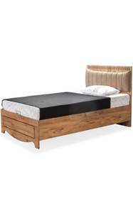 Resim Setay Papatya Genç Odası - 3 Kapılı Dolap, Bazalı Karyola, Masa - 120x200 