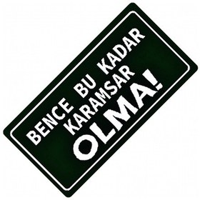 Resim Karamsar Olma Yazılı Sök-tak-pratik Vantuzlu Yeni Nesil Dekor P 