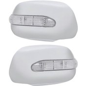 Resim Toyota Hilux Vigo 2005-2011 Dikiz Aynası Kapağı - Gümüş Krom Ve Led Sinyal Lambası 