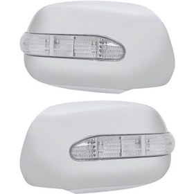 Resim Toyota Hilux Vigo 2005-2011 Dikiz Aynası Kapağı - Gümüş Krom Ve Led Sinyal Lambası 