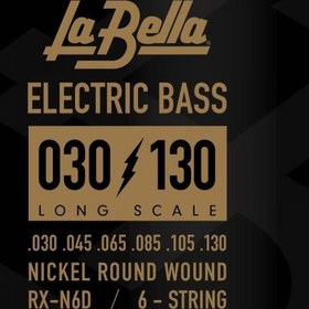 Resim La Bella RX-N6D 30-130 6 Telli Bas Gitar Teli 