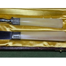 Resim 1960 Lar Fransız Katalin Saplı Servis Seti Orijinal Kutusunda - LIJ97ERUH 