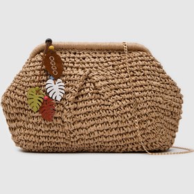Resim OGGO Hasır Medium Clutch & Çapraz Çanta 