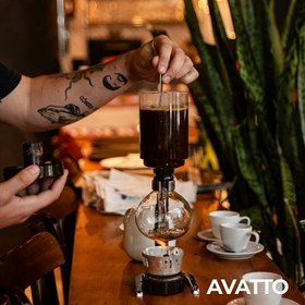 Resim Avatto Syphon Kahve Demleme Seti -3 Fincan Kapasiteli 