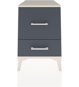 Resim Kronos Komodin 2 Çekmeceli 44x59x64 Aytaşı-antrasit Aytaşı 