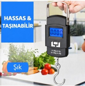 Resim 50kg Hassas Dijital El Kantarı: Her Yükü Hafifleten Akıllı Terazi 