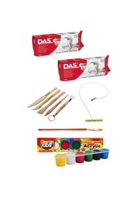 Resim Das Beyaz 2x500gr Akrilik Kil Başlangıç Seti 