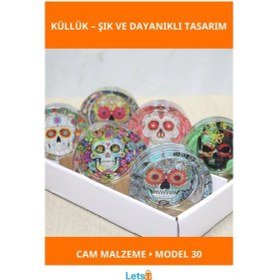 Resim Modern Tasarımlı Şık Cam Küllük Model 30 