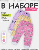 Resim Ivanovo Kids Yenidoğanlar İçin Ev Pantolonları 3'lü S 337219502 Pembe 