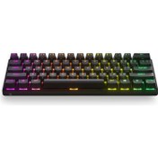 Resim Steelseries Apex Pro Mini Wireless Kablosuz Mekanik Oyuncu Klavyesi Siyah UK 