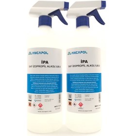 Resim Ancapol Saf İpa İzopropil Alkol 2 x 1 L 