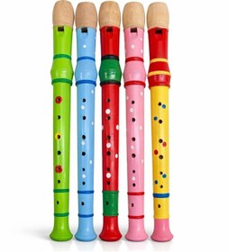 Resim Epilons Ahşap Renkli Flüt Büyük Alk4392 