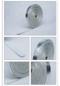Resim Fortunelane Motorsiklet Araba Cam Fiber Isolasyon Bezi 550 C 1mx5cm Gri Siyah 
