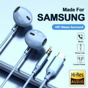 Resim 1pc HiFi Kablolu Kulak İçi Kulaklık, Ses Kontrolü, USB Tip C ve 3.5mm Bağlantısı, Kondansatör Mikrofon, Yarı Açık Arka Tasarım ile Samsung Galaxy Serisi - Batarya Gerekmez 