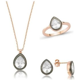 Resim Gümüş Elmas Model Damla Kadın Set (551168031) 