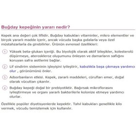 Resim 2 Kg Buğday Kepeği Doğal Katkısız Lifli Buğday Kepeği 