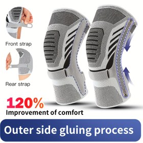 Resim 1 Adet Vilico Ayarlanabilir Çift Taraflı Destek Dizlik - Nefes Alabilen Polyester Orta Esnek Kumaş, Destek Yayları, Hafif Kullanım Stili, Profesyonel Destek ve Güçlendirilmiş Sabitleyiciler 