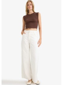 Resim Defacto Slim Fit Dar Kesim Bisiklet Yaka Ribana Kolsuz Bluz F4422ax25aubn167 Kahve-bn167 