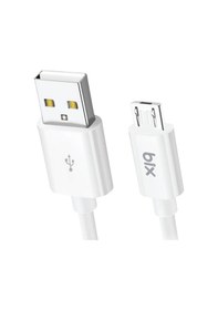 Resim Bix BX100MW 3A Usb-a To Mıcro Usb Chargıng Kablo Beyaz 