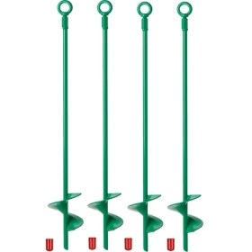 Resim Spibicyy 18IN Zemin Ankraj Seti, Helix Topraklama Ankrajı, Kamp Çadırı Ağır Hizmet Tipi Döken Çapa Kancası, Kanopiler, Salıncak Setleri, 4 Adet (Yurt Dışından) 