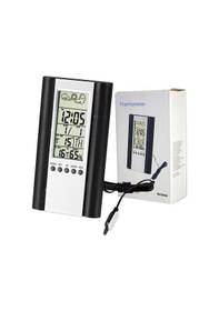 Resim Ttechnic H6308ab Termometre Nem Ölçer Saat Alarm İç Dış Termometre 