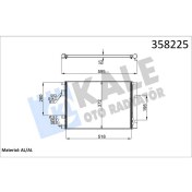 Resim Kale Mtxdpn Kondenser Hyundai Accentblue 1.6 Crdi 11-I20-KIA Rio Iii Al/al 